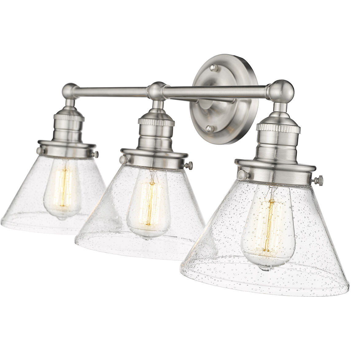 Eyden 3 Light 25.88 inch Brushed Nickel Bathroom Vanity Light Wall Light